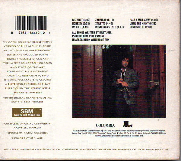Billy Joel : 52nd Street (CD, Album, RE, RM, Gol)