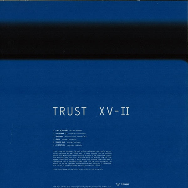 Various : Trust XV-II (12", EP, Ltd, Red)