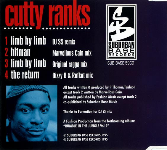 Cutty Ranks : Limb By Limb (CD, Single)