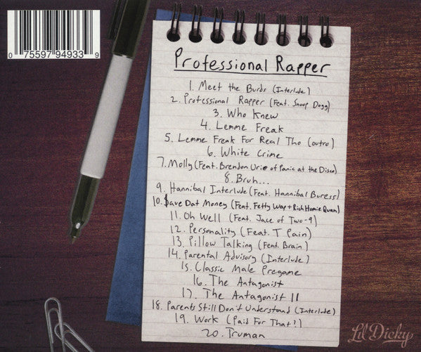 Lil Dicky : Professional Rapper (2xCD, Album)