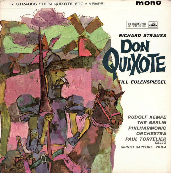Richard Strauss - Rudolf Kempe, The Berlin Philharmonic Orchestra*, Paul Tortelier, Giusto Cappone : Don Quixote / Till Eulenspiegel (LP, Mono)