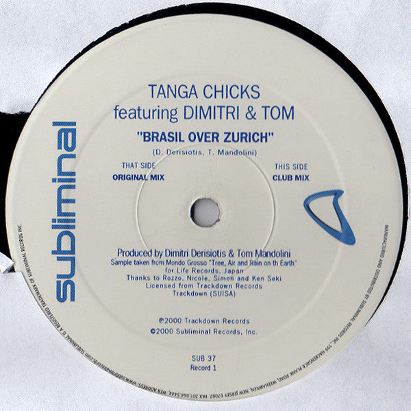 Tanga Chicks Featuring Dimitri &amp; Tom : Brasil Over Zurich (2x12")