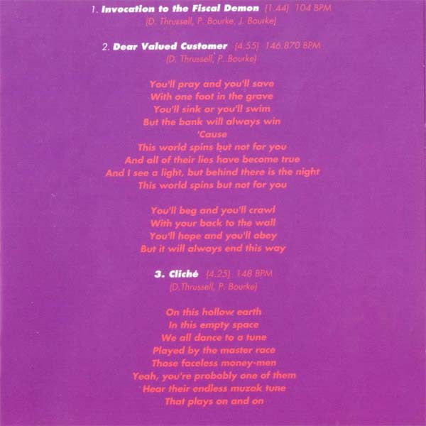 Snog : Dear Valued Customer (CD, Album)
