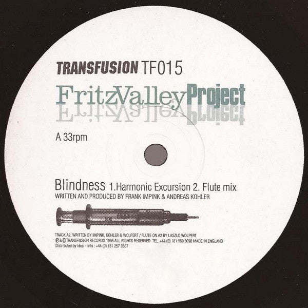 Fritz Valley Project : Blindness (12")