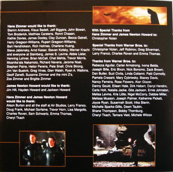 Hans Zimmer And James Newton Howard : Batman Begins (CD, Album)