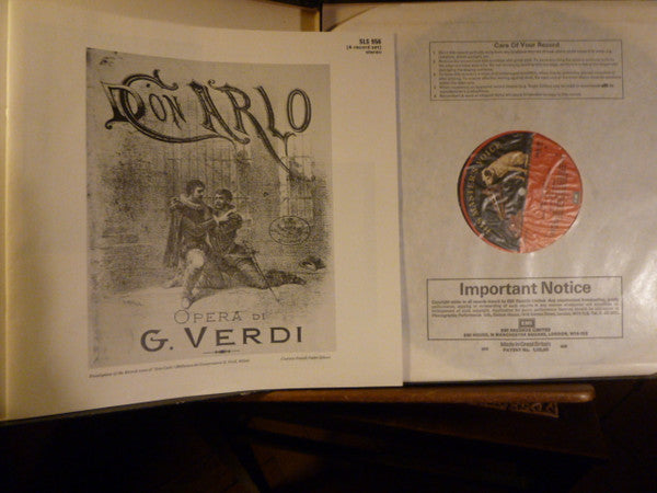 Giuseppe Verdi ' Placido Domingo ' Montserrat Caballé ' Ruggero Raimondi ' Shirley Verrett ' Sherrill Milnes ' Giovanni Foiani ' Simon Estes - The Ambrosian Opera Chorus &amp; Orchestra Of The Royal Opera House, Covent Garden : Carlo Maria Giulini : Don Carlo (4xLP, RP + Box)