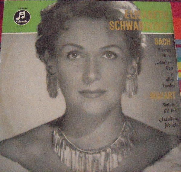 Elisabeth Schwarzkopf, Bach*, Mozart* : BACH : Kantate Nr. 51 "Jauchzet Gott In Allen Landen" / MOZART Motette KV 165 "Exsultate Jubilate" (LP, Album)
