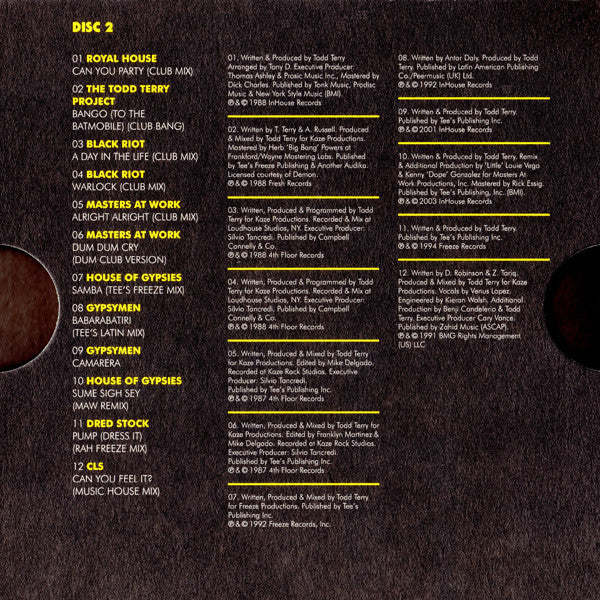 Todd Terry : House Masters (3xCD, Comp)