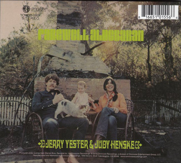 Judy Henske &amp; Jerry Yester : Farewell Aldebaran (CD, Album, RE, RM, Dig)