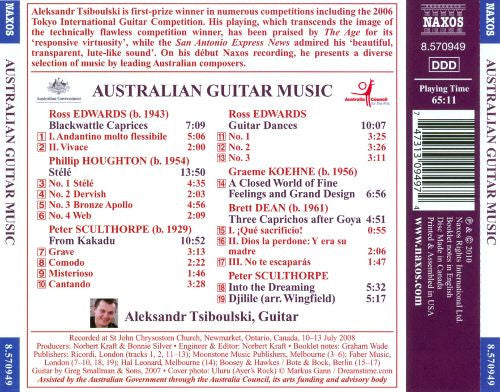 Aleksandr Tsiboulski : Australian Guitar Music (CD, Album)