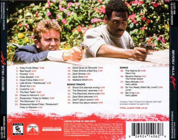 Harold Faltermeyer / Various : Beverly Hills Cop (Music From The Motion Picture) (CD, Album, Ltd, RM)