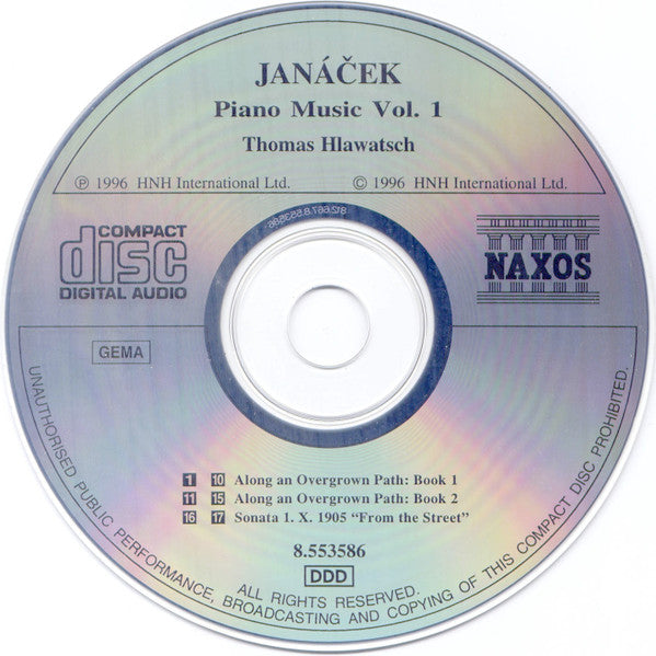 Thomas Hlawatsch, Leoš Janáček : Piano Music Vol. 1 (CD, Album)