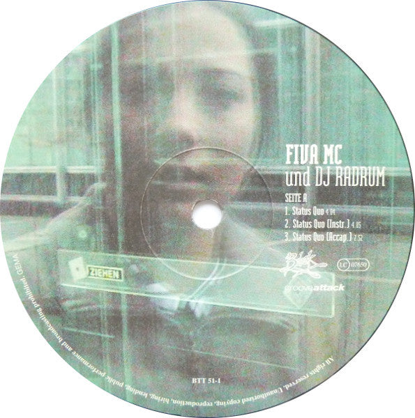Fiva MC &amp; DJ Radrum : Status Quo (12", Single)