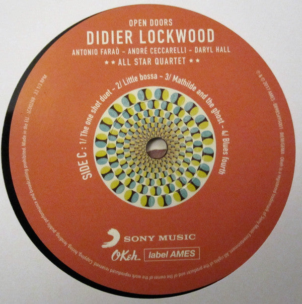 Didier Lockwood, Antonio Faraò, André Ceccarelli, Darryl Hall / All Star Quartet : Open Doors (2xLP, Album)