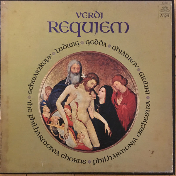 Verdi*, Elisabeth Schwarzkopf, Christa Ludwig, Nicolai Gedda, Nicolai Ghiaurov, Philharmonia Orchestra, Philharmonia Chorus, Carlo Maria Giulini : Requiem (2xLP, Mono + Box)
