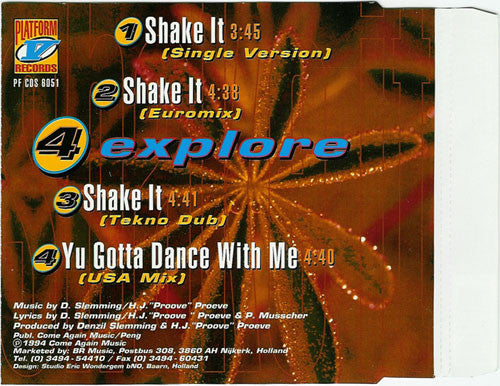 4 Explore : Shake It (CD, Maxi)