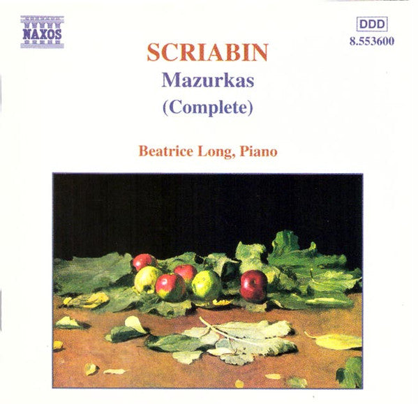 Scriabin* - Beatrice Long : Mazurkas (Complete) (CD, Album)