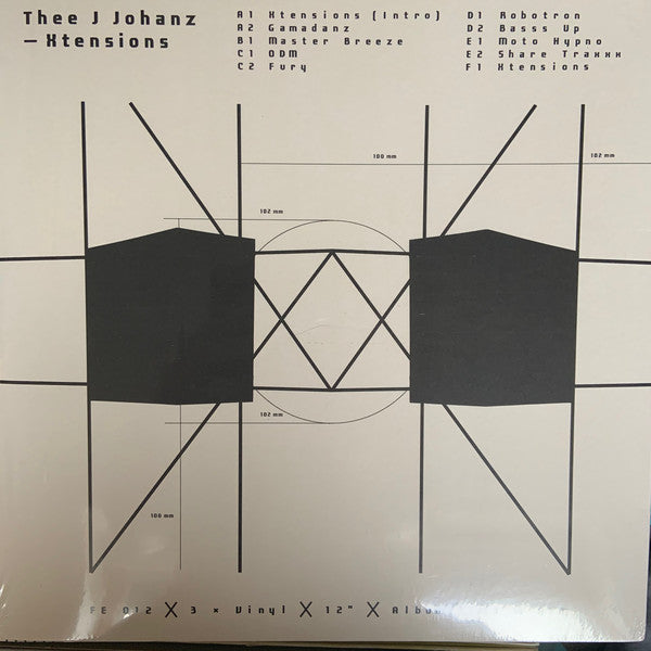 Thee J Johanz : Xtensions (3x12", Album, Ltd)