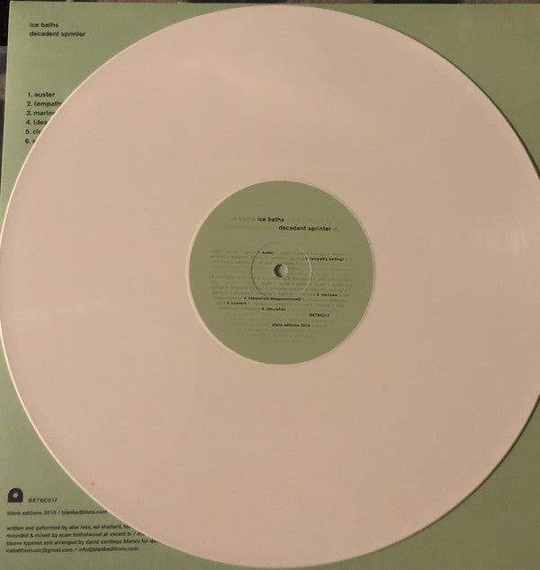 Ice Baths : Decadent Sprinter (12", S/Sided, EP, Ltd, Whi)