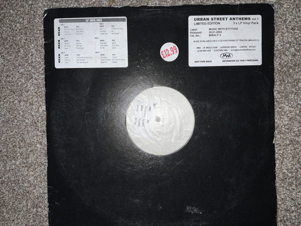 Various : Urban Street Anthems Volume 01 (3x12", Comp, Ltd, W/Lbl)