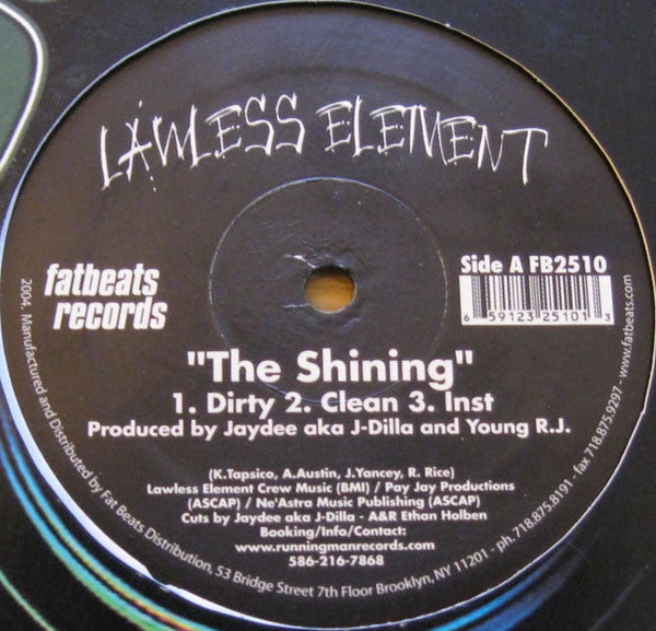 Lawless Element : The Shining / Represent (12", Single)