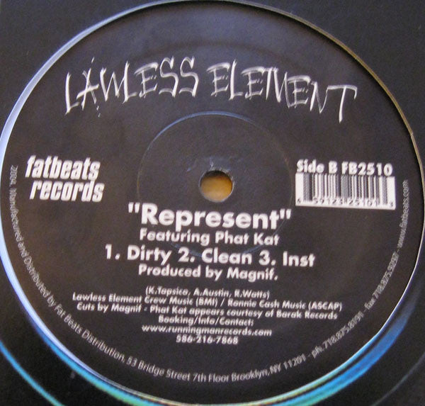 Lawless Element : The Shining / Represent (12", Single)