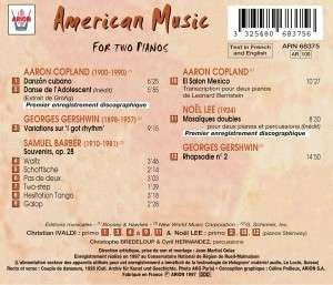 Christian Ivaldi, Noël Lee : Musique Américaine Pour Deux Pianos (CD, Album)