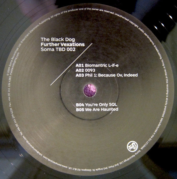 The Black Dog : Further Vexations (3x12", Album, Ltd, Num)