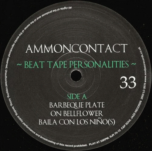 AmmonContact : Beat Tape Personalities (12")