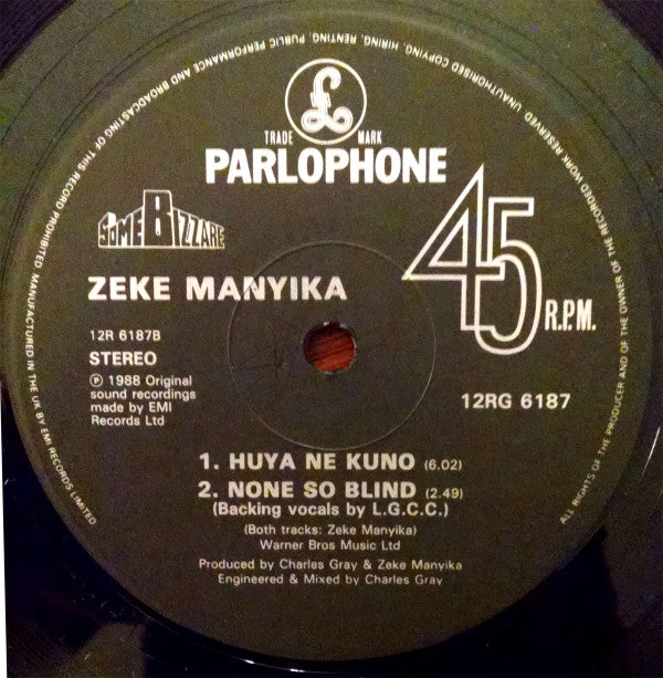 Zeke Manyika : Bible Belt (12", Gat)