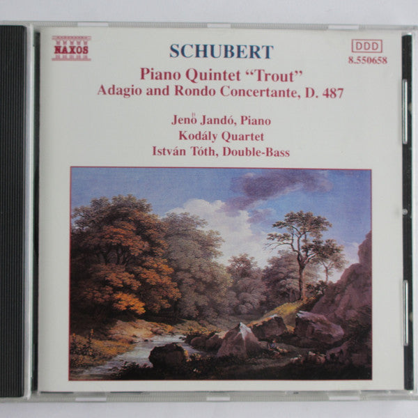 Schubert* - Jenö Jandó, Kodály Quartet, István Tóth : Piano Quintet "Trout" • Adagio And Rondo Concertante, D. 487 (CD, RE)