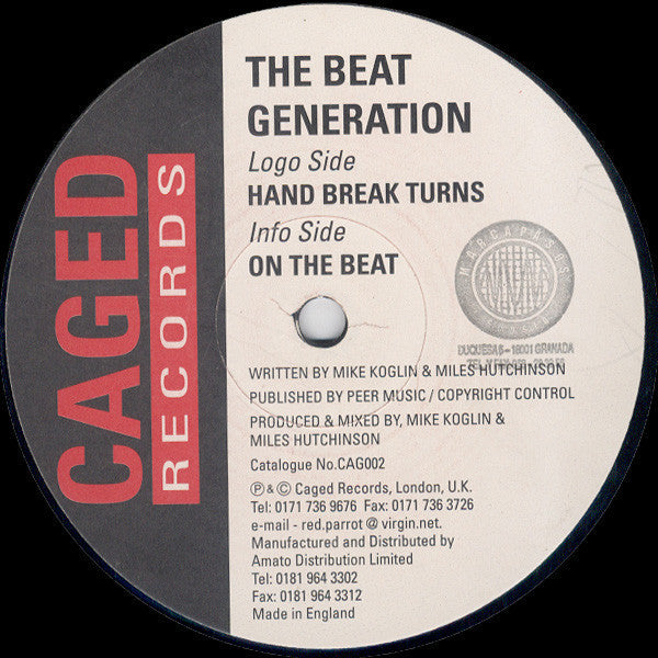 The Beat Generation : Hand Break Turns / On The Beat (12")
