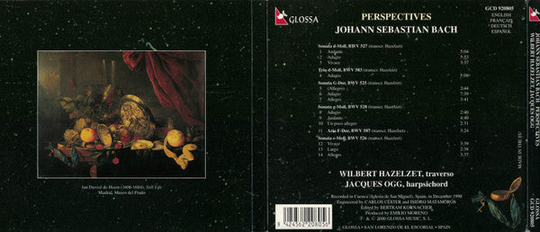 Johann Sebastian Bach - Wilbert Hazelzet, Jacques Ogg : Perspectives (Trio Sonatas BWV 525-528, 583, 587) (CD, Album, Dig)