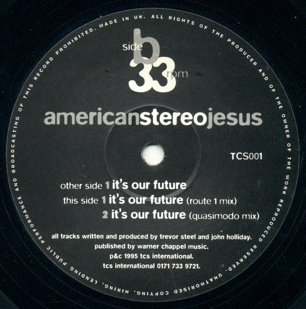 American Stereo Jesus : It's Our Future (12")