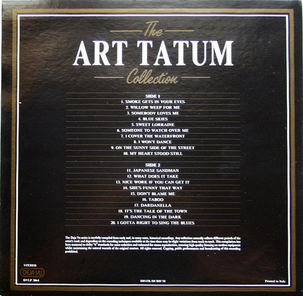 Art Tatum : The Art Tatum Collection - 20 Golden Greats (LP, Comp)