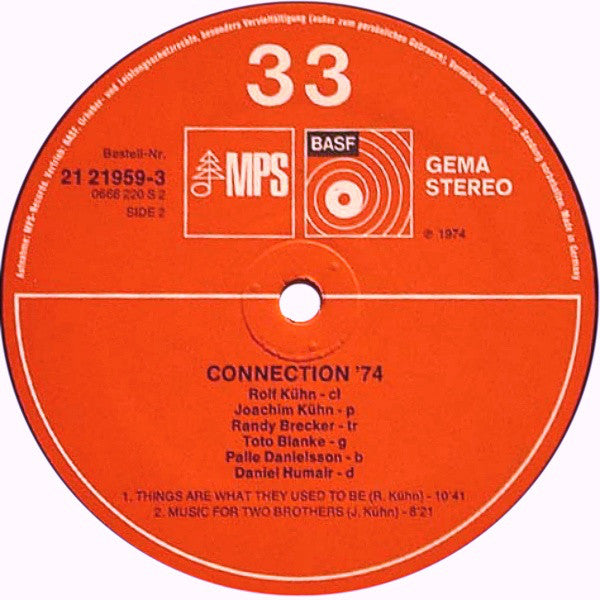 Rolf Kühn Group : Connection '74 (LP, Album)