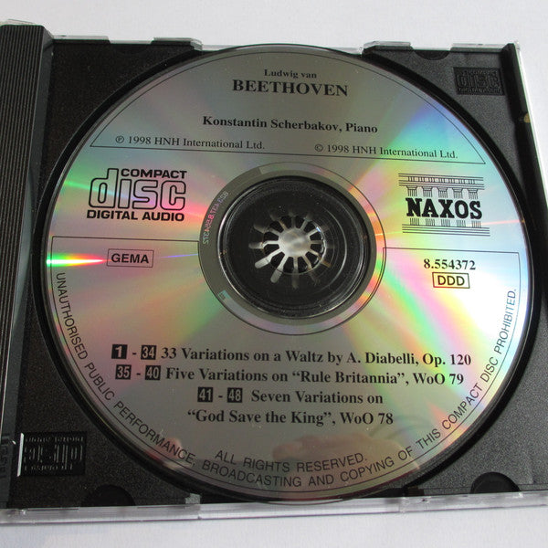 Beethoven* - Konstantin Scherbakov : Diabelli Variations / Variations On "Rule Britannia" / Variations On "God Save The King" (CD, Album)