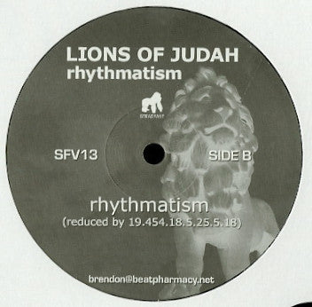 The Lions Of Judah : Rhythmatism (12")