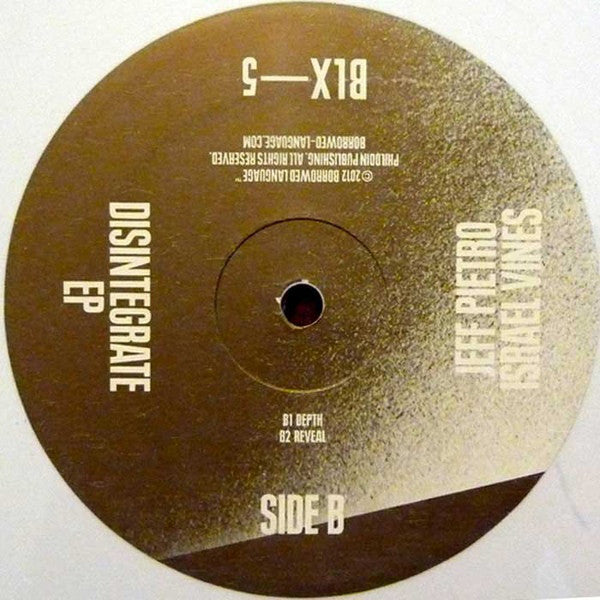 Jeff Pietro / Israel Vines : Disintegrate EP (12", EP, Ltd, Whi)