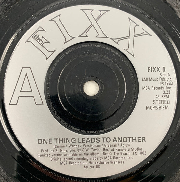 The Fixx : One Thing Leads To Another (7", Single)