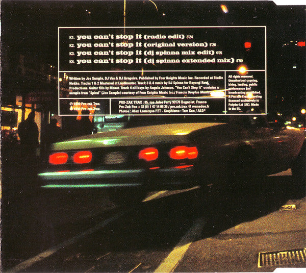 Kojak : You Can't Stop It (CD, Maxi)