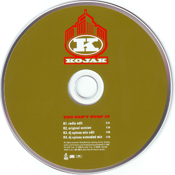 Kojak : You Can't Stop It (CD, Maxi)