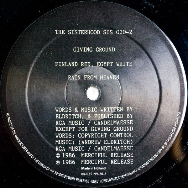 The Sisterhood : Gift (LP, Album, RP)