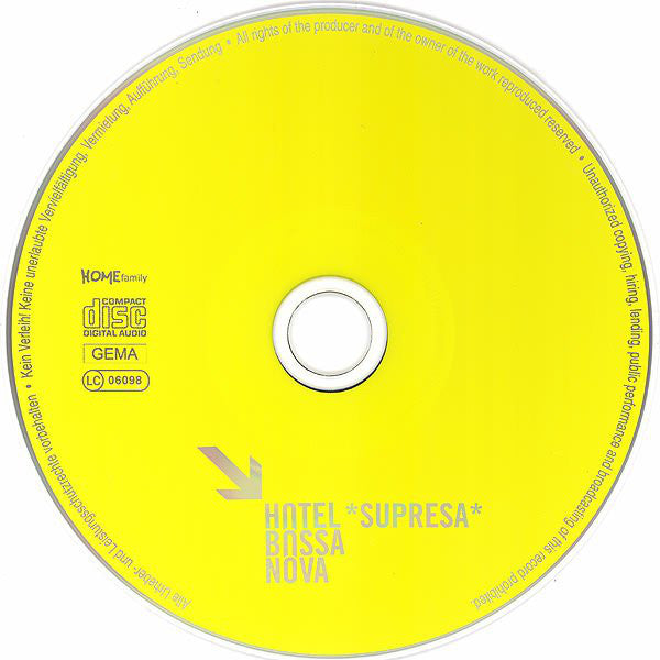 Hotel Bossa Nova : Supresa (CD, Album)