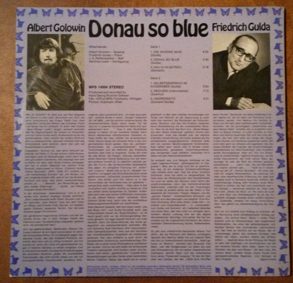 Albert Golowin, Friedrich Gulda : Donau So Blue (LP, Album)