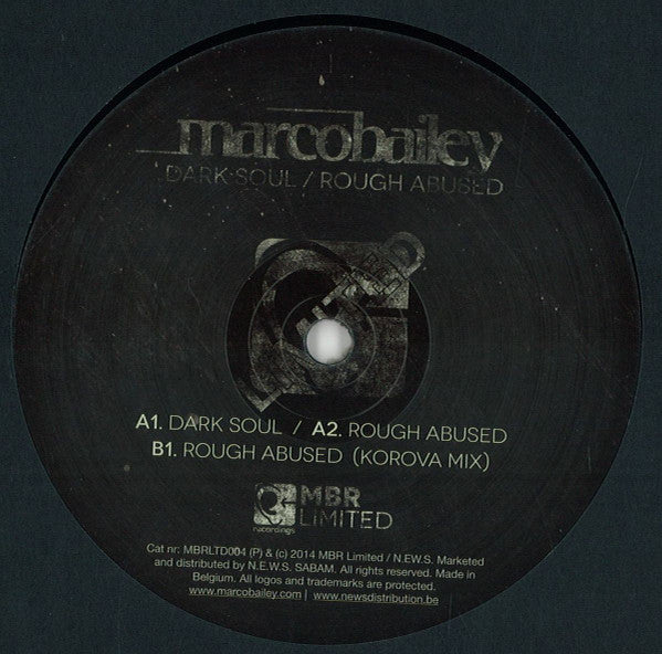 Marco Bailey : Dark Soul / Rough Abused (12", EP)