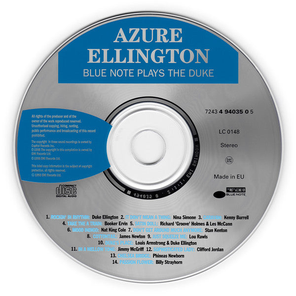 Various : Azure Ellington (Blue Note Plays The Duke) (CD, Comp, Enh)