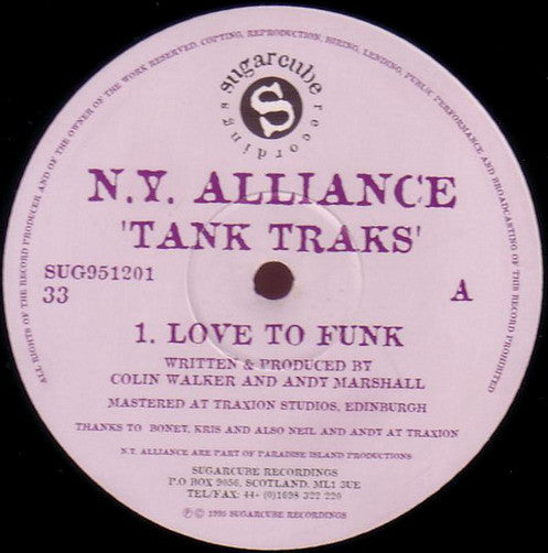 N.Y. Alliance : Tank Traks (12")