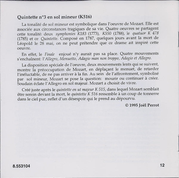 Mozart* - Éder Quartet, János Fejérvári : String Quintets (Complete) Volume 2 - K. 406 • K. 516 (CD, Album)