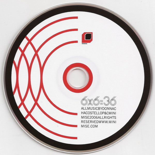 Donnacha Costello : 6x6=36 (CD)